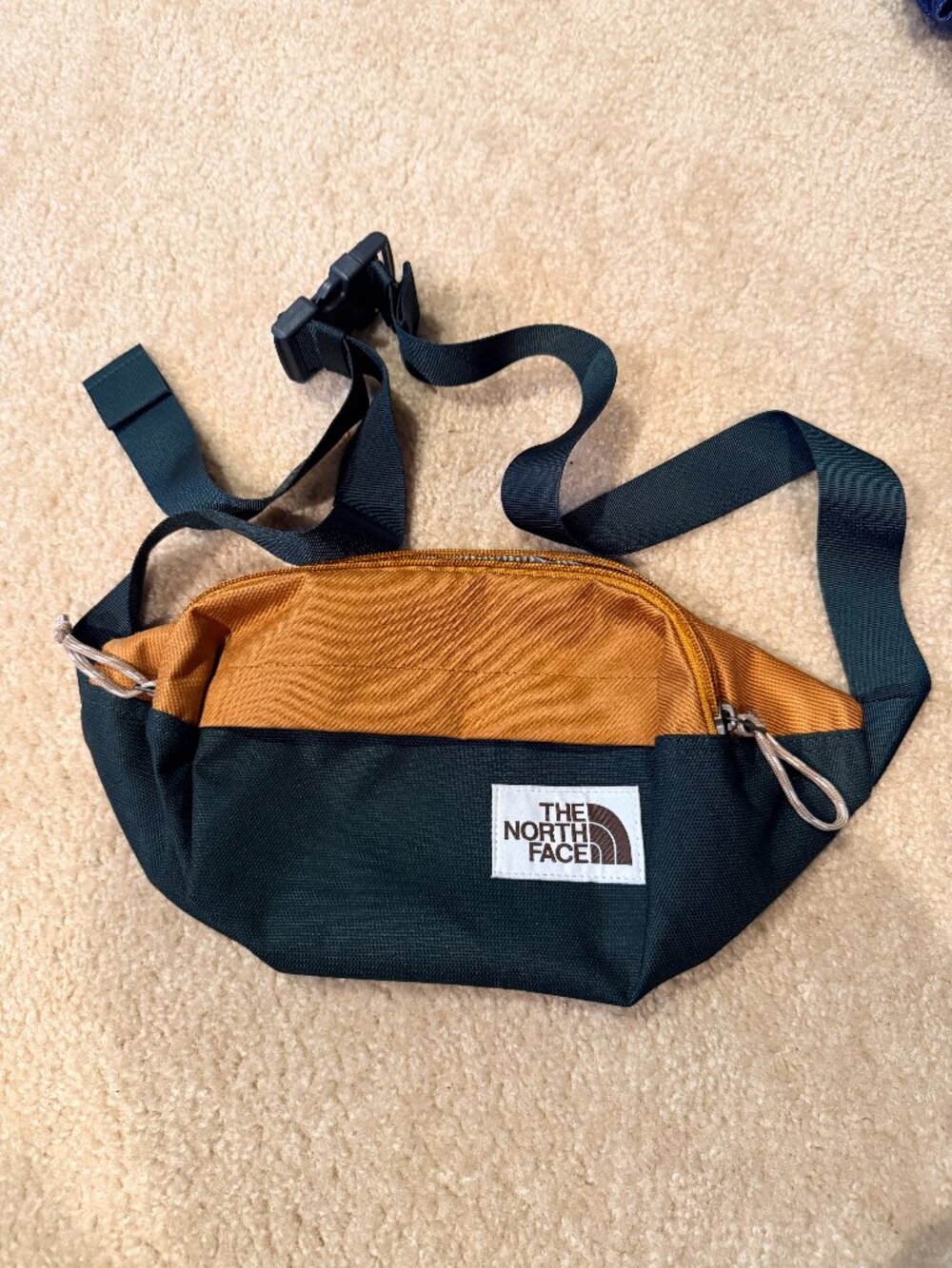 NWOT THE NORTH FACE Green/Tan Lumbar Pack Fannypack Waist/Belt Bag